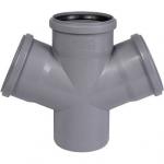 Ostendorf 027-1747 Крестовина PP-H 1-пл сер б/н Дн50х50х50х67гр в/к HT 112900