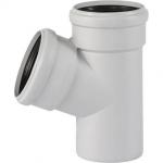 Ostendorf 027-4091 Тройник PP-H сер б/ш б/н Дн110х110х67гр в/к PP-MD Skolan dB 335300