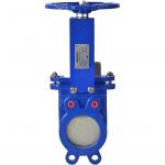 Benarmo Задвижка шиберная двусторонняя чугун Ду 250 Ру10 межфл со штурвалом уплотнение: NBR Benarmo 10