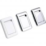 REHAU Настенная алюминиевая розетка, белая, для дистанц./кабельного управ. сис.