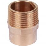 Sanha 4243g переход ВП-НР, бронза28x1, для медных труб под пайку