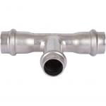 Sanha 9130 пресс-фит. нерж.сталь, тройник ВПр, 18x15x18