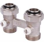 Узел подключения ГЕРЦ-3000 проходной (прямой) G 3/4 для 2-х трубных