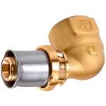 Угольник МП/PE-X латунь пресс RM129 Дн 63х2 1/2 х90гр ВР Giacomini RM129Y098