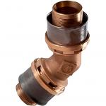 Угольник МП латунь пресс RM144 Дн 50х45гр Giacomini RM144Y013