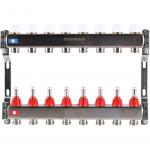 ROMMER RMS-1200-000008 ROMMER Коллектор из нержавеющей стали с расходомерами 8 вых.